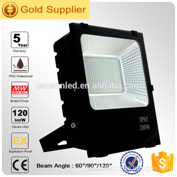IP65 outdoor light with 5 years warranty 200W led floodlight